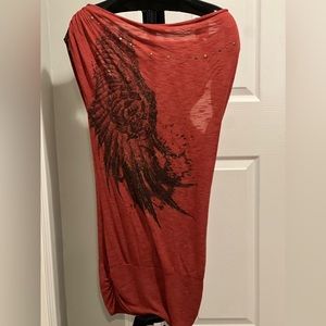 Forever 21 burnt orange brown top Size S